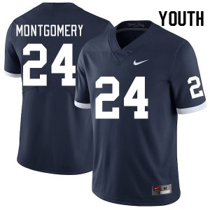 Youth London Montgomery Retro PSU College Football #24 Jersey 156159-989