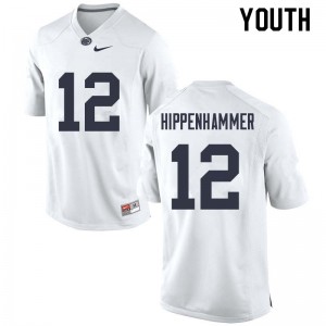 Youth Mac Hippenhammer White Penn State College Football #12 Jersey 233430-837
