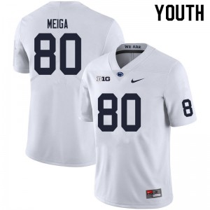 Youth Malick Meiga White Penn State College Football #80 Jersey 920494-875