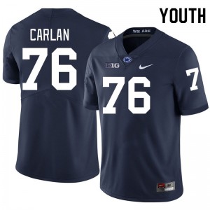 Youth Mason Carlan Navy PSU College Football #76 Jersey 818171-929