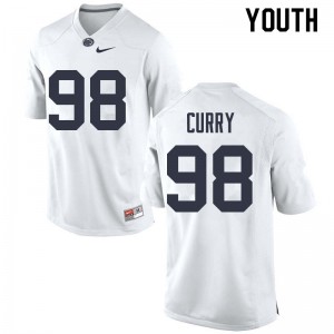 Youth Mike Curry White PSU College Football #98 Jersey 823956-675