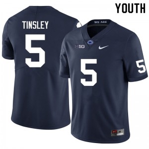 Youth Mitchell Tinsley Navy Nittany Lions College Football #5 Jersey 163464-748
