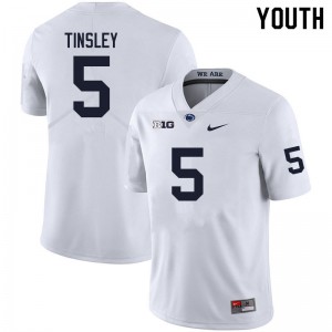 Youth Mitchell Tinsley White Penn State Nittany Lions College Football #5 Jersey 770977-942