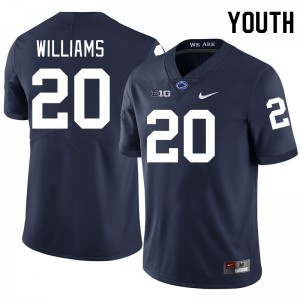 Youth Mylachi Williams Navy Nittany Lions College Football #20 Jersey 869570-970