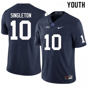 Youth Nicholas Singleton Navy Penn State Nittany Lions College Football #10 Jersey 975704-182
