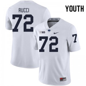 Youth Nolan Rucci White PSU College Football #72 Jersey 155817-895