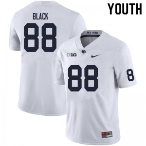 Youth Norval Black White Nittany Lions College Football #88 Jersey 673496-802