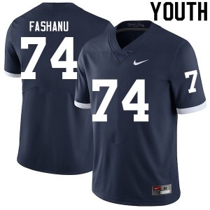 Youth Olumuyiwa Fashanu Retro PSU College Football #74 Jersey 209374-119