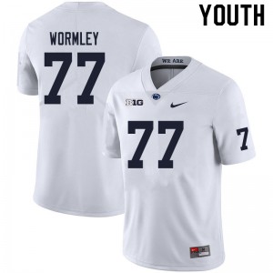 Youth Sal Wormley White PSU College Football #77 Jersey 136076-502