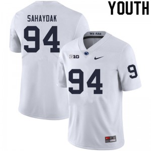 Youth Sander Sahaydak White Penn State Nittany Lions College Football #94 Jersey 438816-273