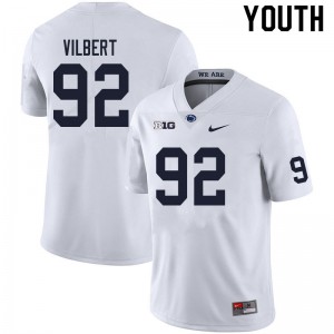 Youth Smith Vilbert White PSU College Football #92 Jersey 227973-554