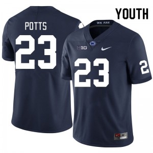 Youth Trey Potts Navy Penn State Nittany Lions College Football #23 Jersey 806586-532