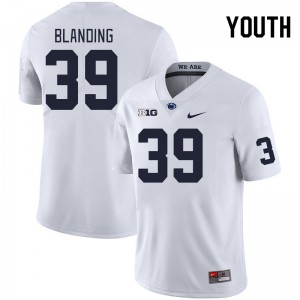 Youth Ty Blanding White Penn State College Football #39 Jersey 866169-545