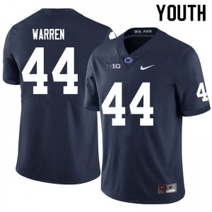 Youth Tyler Warren Navy Penn State College Football #44 Jersey 218325-429