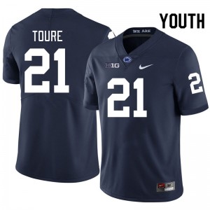 Youth Vaboue Toure Navy Penn State College Football #21 Jersey 984643-317