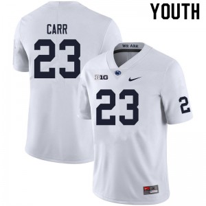 Youth Weston Carr White PSU College Football #23 Jersey 754308-351