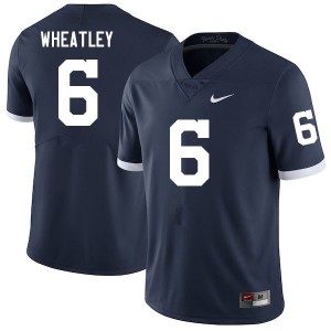 Men Zakee Wheatley Retro Penn State College Football #6 Jersey 328041-402