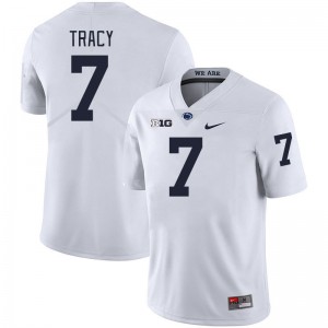 Men Zion Tracy White PSU College Football #7 Jersey 415971-461