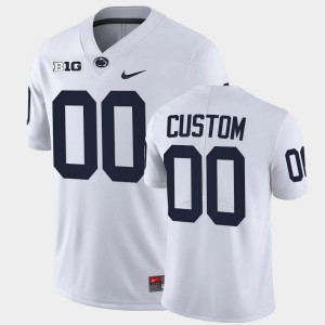 Men Custom White Penn State College Football #00 Jersey 713388-437
